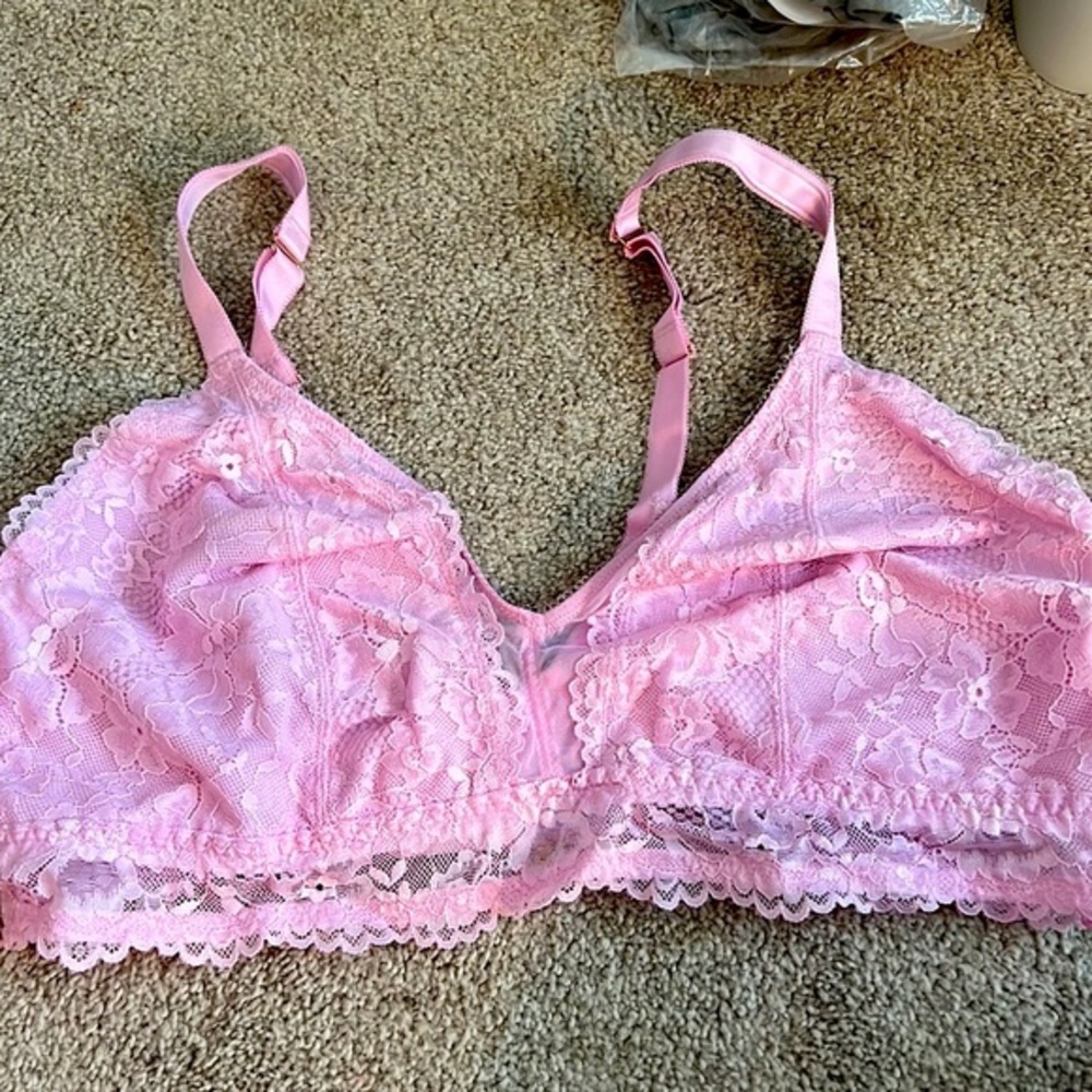 Pink Lace Bralette